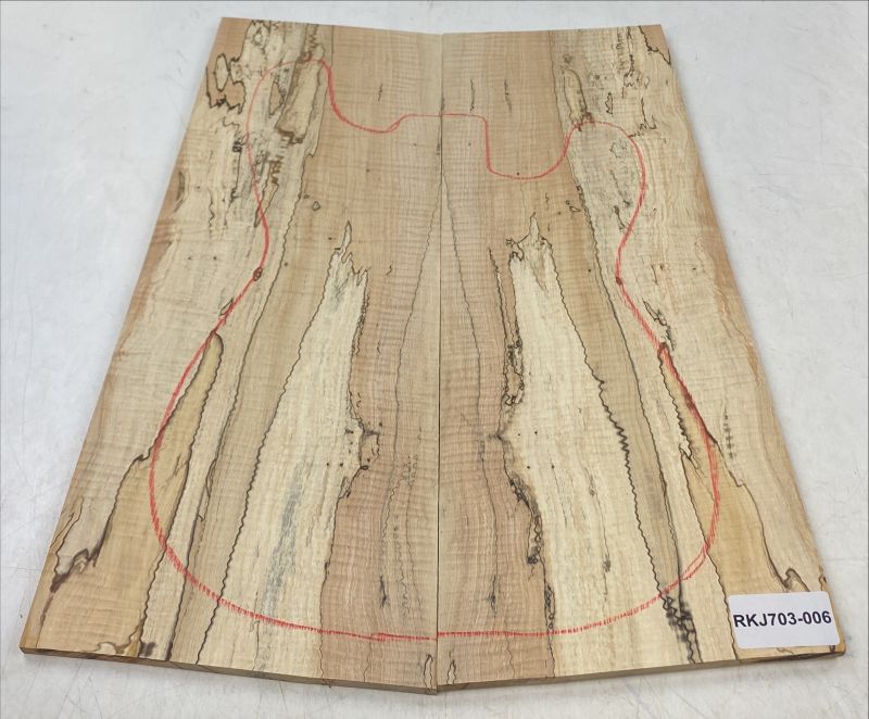 Top Chestnut, Jap., Spalted, 2-pcs. Unique Piece #006